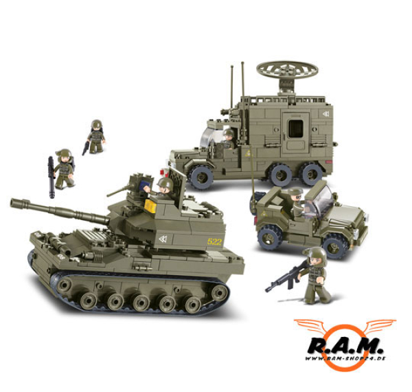 Sluban - Land Force II-Elite Armored, Klemmbaustein-konform