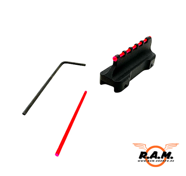 LPA Fiber Optic Front Sight für 6-8mm Shotgun Ribs BSS19