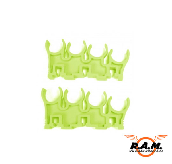 CAM870 Shell Clips Set für bis zu 8 Hülsen für Caddy System in grün