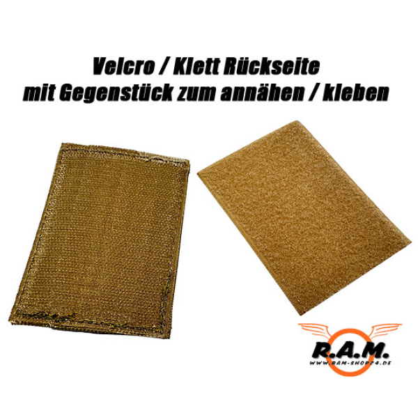 CAM870 Tasche mit Klett für 4 Ladehülsen in tan
