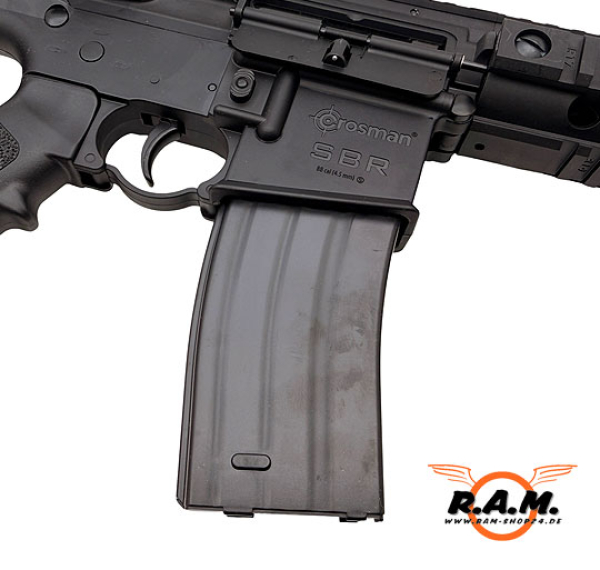 Crosman SBR CO2 Luftgewehr 4,5 mm BB – Blowback, 25 Schuss
