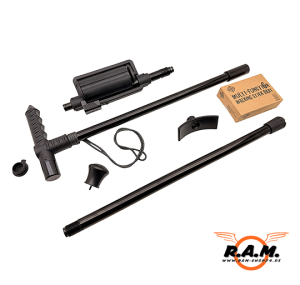 GoGun Dart Hiker komplettset inkl. Pfeile Cal.50 / 12,7 mm Blasrohr & Wanderstock