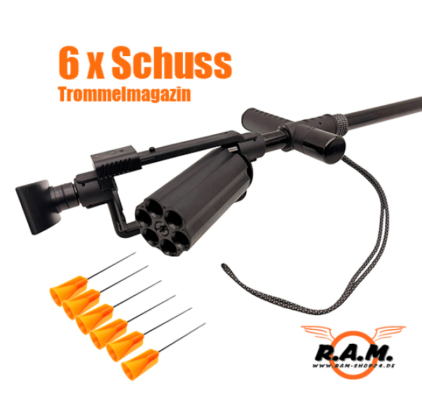 GoGun Dart Hiker komplettset inkl. Pfeile Cal.50 / 12,7 mm Blasrohr & Wanderstock