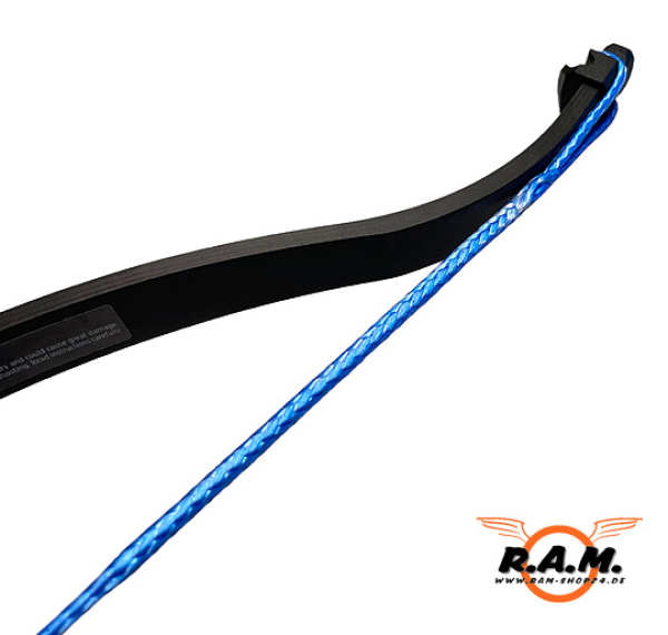 SOLIDCORE Dyneema PRO Tuning Sehne blau, handgemacht für STEAMBOW AR6 Stinger 1 & 2