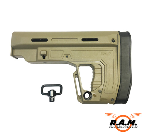 Hinterschaft RS1 für TM4 und SOLIDTUBE°45, T15, Tan