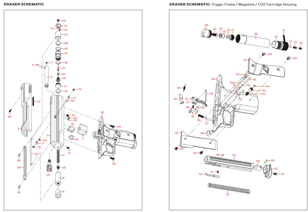 Kingman Eraser / Chaser Ersatzteil Nr. KTP0054 - Magazine Base