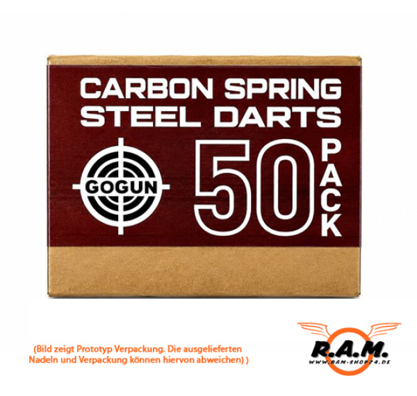 GoGun Short Darts 4,5 mm (.177) gehärteter Stahl 50 Stück (VORBESTELLUNG)