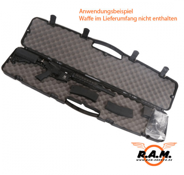 Hartschalen Waffenkoffer für Tiberius T15 und andere Langwaffen, schwarz