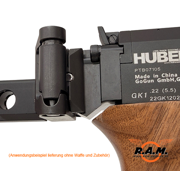SOLIDCORE Huben GK1 Schaftadapter / Stockadapter / Mount - Picatinny / 21mm ALU7075