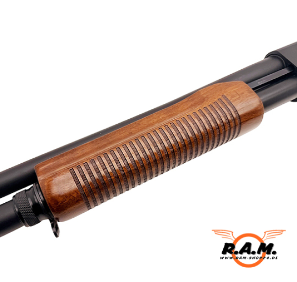 STEEL DEFENDER .68 CO2 Paintball & Heimverteidigung – Pump-Action Schrotflinte 7 Schuss "High Grip"
