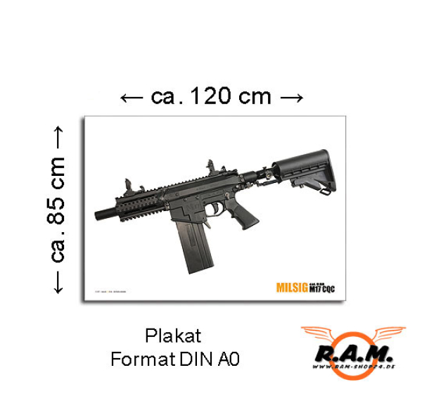 Plakat / Poster DIN A0 ca. 120 cm x 85 cm Milsig M17 0.68