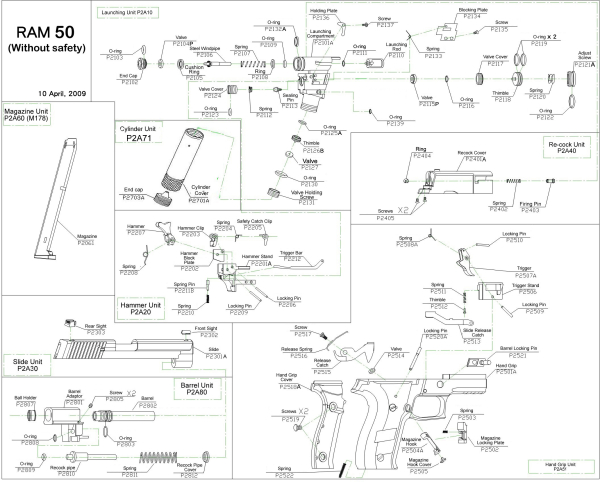 Feder für RAM X50 /P226 original APS #P2511