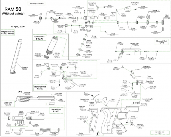 Feder für RAM X50 /P226 original APS #P2210