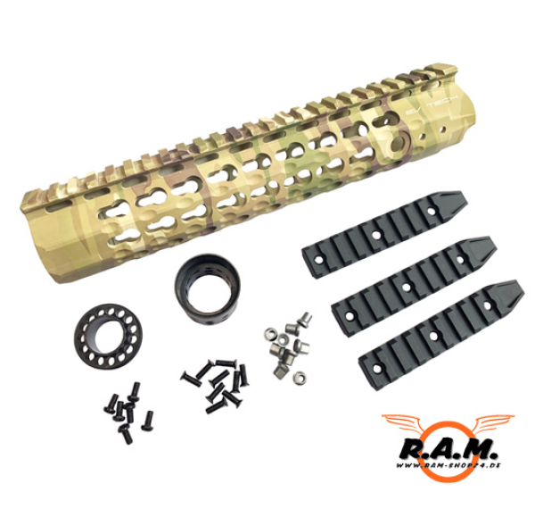 Evolution Tech 10" Key Mod RIS System Multicam