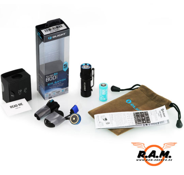 OLIGHT SR1 Baton TurboS Taschenlampe, 900 Lumen
