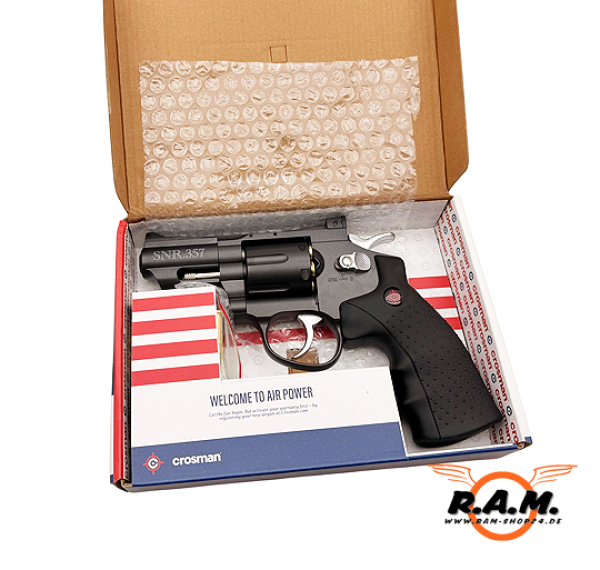 Crosman SNR357 CO₂ Revolver 4,5 mm / .177 – Full Metal, Dual Ammo