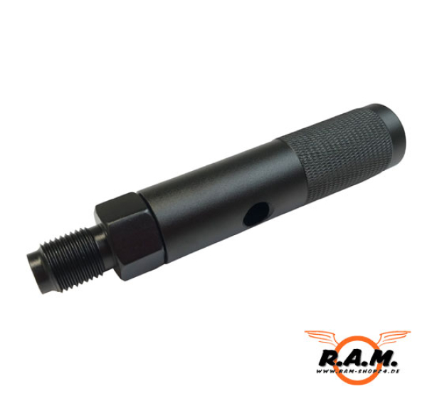 12gr CO2 Adapter auf 88g Gewinde von SOLIDCORE, schwarz
