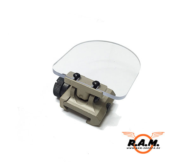 Optik Schutzschild Gelb & Weiss Deluxe desert / tan SOLIDCORE