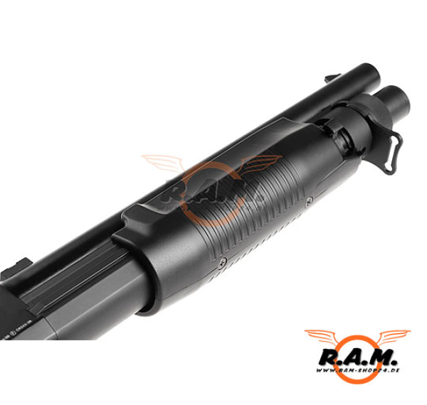 Cyma CM363 3-Shot Shotgun Metal Version, Black