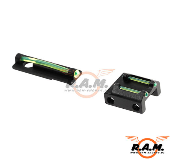 LPA Fiber Optic Sights Set für 6-8mm Shotgun Ribs BSS18