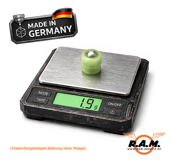 SOLIDCORE TPU Glaskern Leucht Geschosse cal .50 – 100 Stück – UV Aktiv – für HDR50, Megalodon, usw.