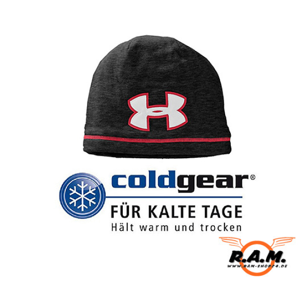 Under Armour® Mütze "Fleece Beanie" ColdGear® in schwarz