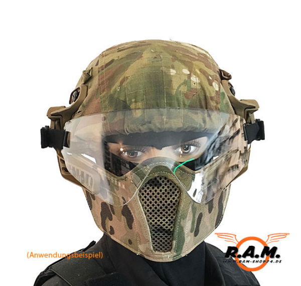 Schutzvisier klar für Warrior Trainings Helmsystem
