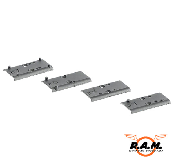 Umarex Adapterplatten für Airsoft Glock (MOS), 4er Set
