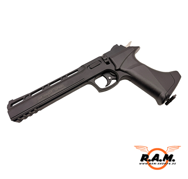 airmaX® Druckluftpistole CO2 CP400 Gen. 2 LP Schwarz 4,5mm, Non BlowBack
