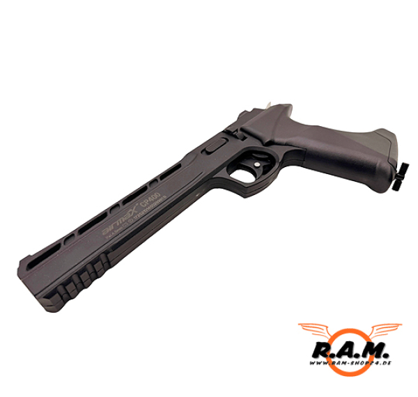 airmaX® Druckluftpistole CO2 CP400 Gen. 2 LP Schwarz 4,5mm, Non BlowBack