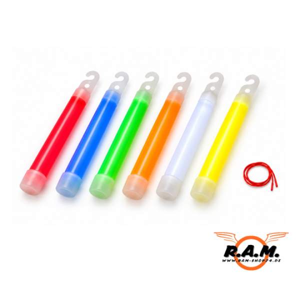 Leuchtstab Orange 15cm x 1,5cm, 8–12 Stunden Leuchtdauer