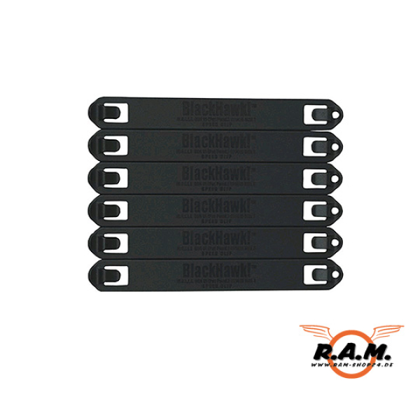 5 Inch Speed Clips 6pcs Black (Blackhawk)