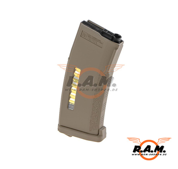 PTS Enhanced Polymer Magazin (AEG Midcap), 150rds 2023 Update, Dark Earth
