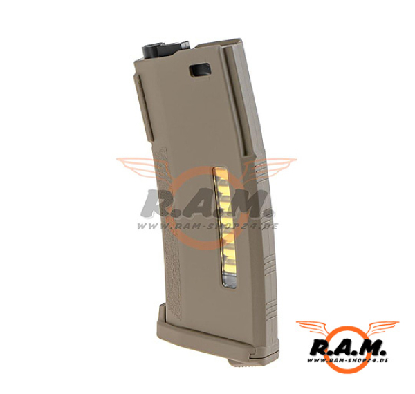 PTS Enhanced Polymer Magazin (AEG Midcap), 150rds 2023 Update, Dark Earth