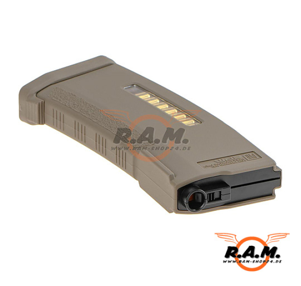 PTS Enhanced Polymer Magazin (AEG Midcap), 150rds 2023 Update, Dark Earth