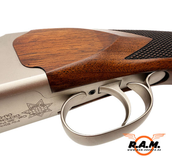 STEEL HUNTER Bockdoppelflinte – "Edelstahl (Silber) Ausführung" cal. 0.68