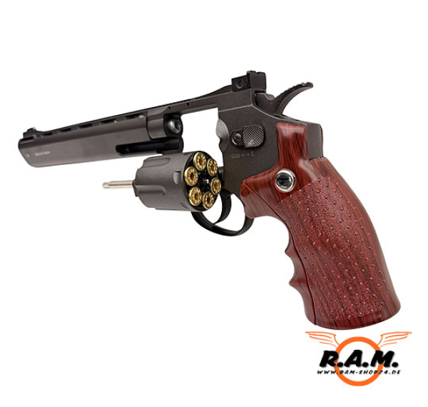 Borner Super Sport 703 CO₂ Revolver 4,5 mm BB – Vollmetall mit 6-Schuss-Trommel