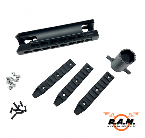 CAM870 7" Key Mode Frontgriff Set, schwarz