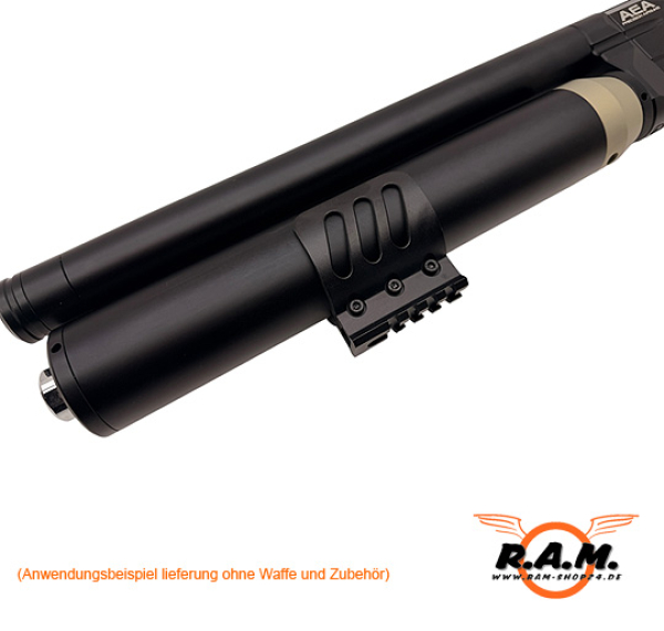 GoGun HPMAX Bottle Clamp mit Picatinny – Zubehör für AEA HPMAX