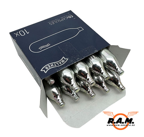 Walther 12 Gramm Co² Kapseln, 10er Pack