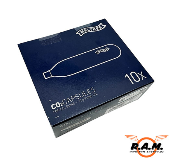 Walther 12 Gramm Co² Kapseln, 10er Pack