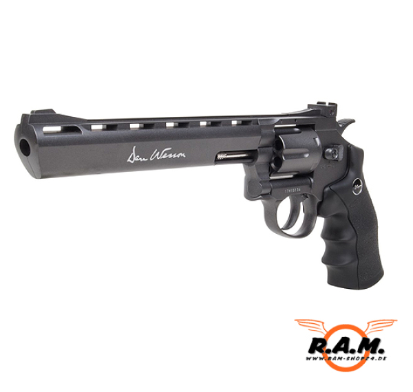 Dan Wesson 8" Schwarz CO2 Airsoft Revolver 6 mm BB – Vollmetall