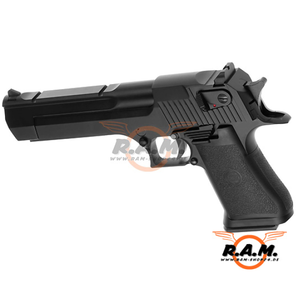 Softairpistole KWC DE .50 Metal Version Co2, schwarz