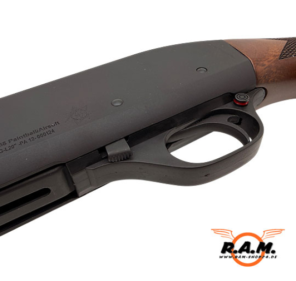 STEEL DEFENDER .68 CO2 Paintball & Heimverteidigung – Pump-Action Schrotflinte 7 Schuß