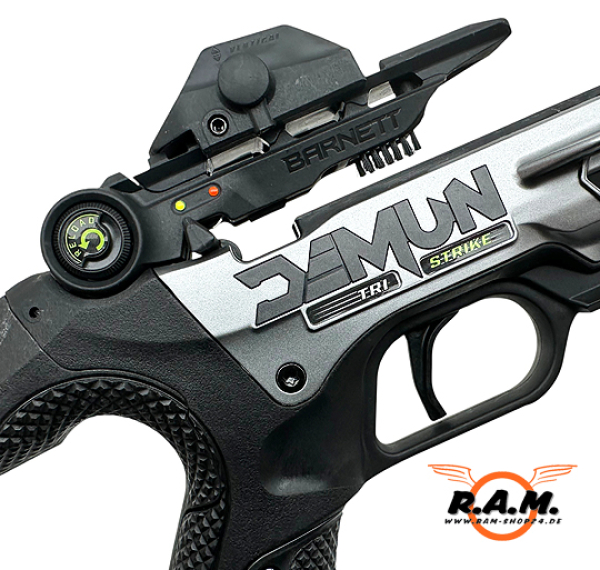 Barnett Demun Tri Strike Compact Repetier- Pistolenarmbrust inkl. Pfeile