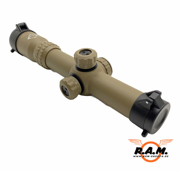 1-4x24 Sniper Mil-Dot Tactical Scope Desert