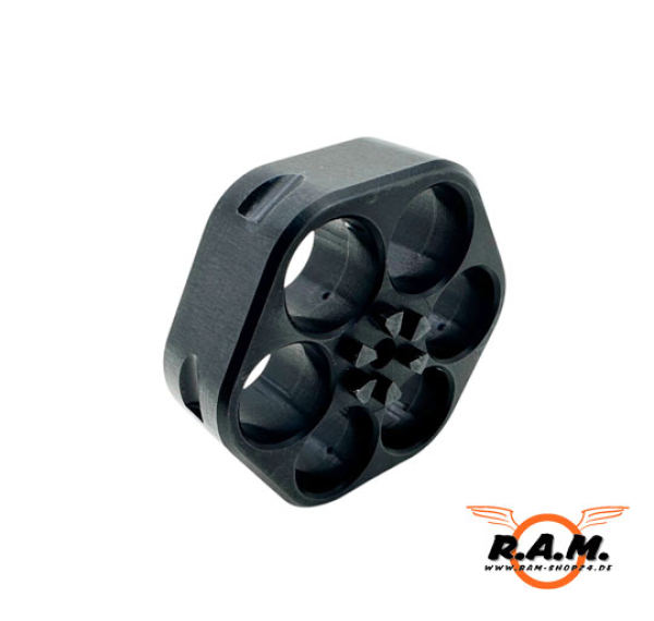 Aluminium Tuningtrommel für airmaX Defender Revolver cal. .50