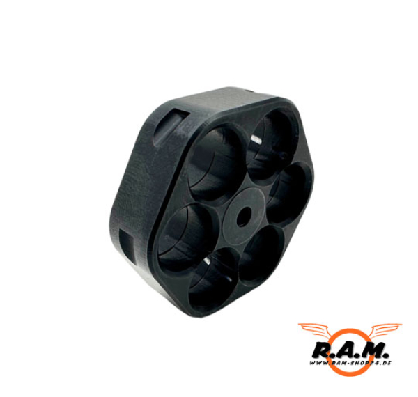 Aluminium Tuningtrommel für airmaX Defender Revolver cal. .50