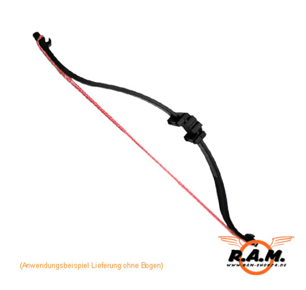 SOLIDCORE Dyneema PRO Tuning Sehne rot "HEAVY DUTY 4mm", handgemacht für STEAMBOW AR6 Stinger 1 & 2