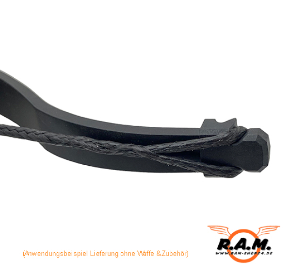 SOLIDCORE Dyneema PRO Tuning Sehne schwarz, handgemacht für STEAMBOW AR6 Stinger 1 & 2